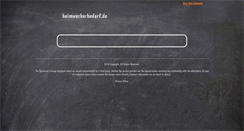 Desktop Screenshot of heimwerkerbedarf.de