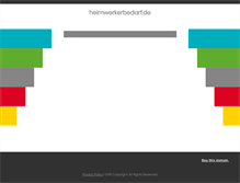Tablet Screenshot of heimwerkerbedarf.de